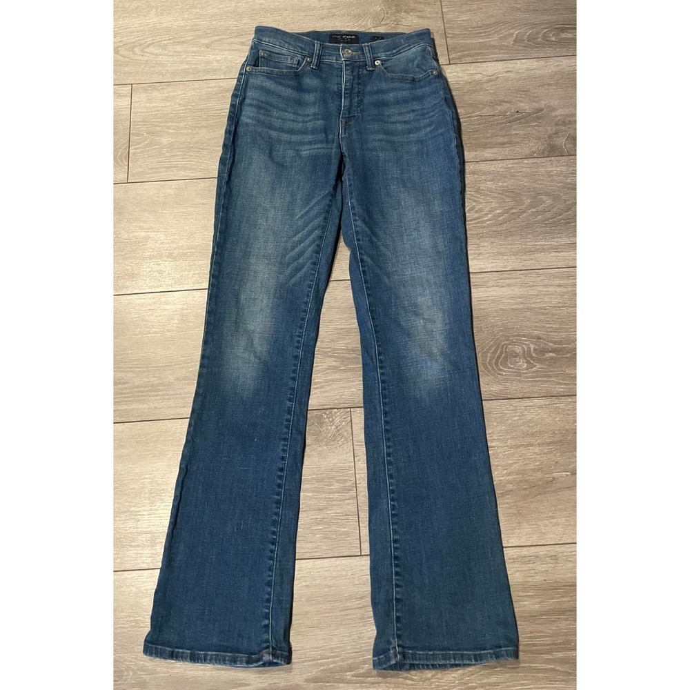 Lucky Brand Bridgette High Rise Boot Cut Jeans Blue Denim 4 27 Regular Y2K